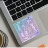 Windows Keyboard Shortcut Stickers with Purple Blue as Keyboard Guide,