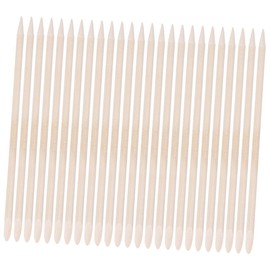 Vaguelly 50pcs Orange Wood Nail Art Sticks for Cuticle Pushing Dead Skin Removal and Nail Cleaning Lightweight Manicure Tools for Home and Salon Use