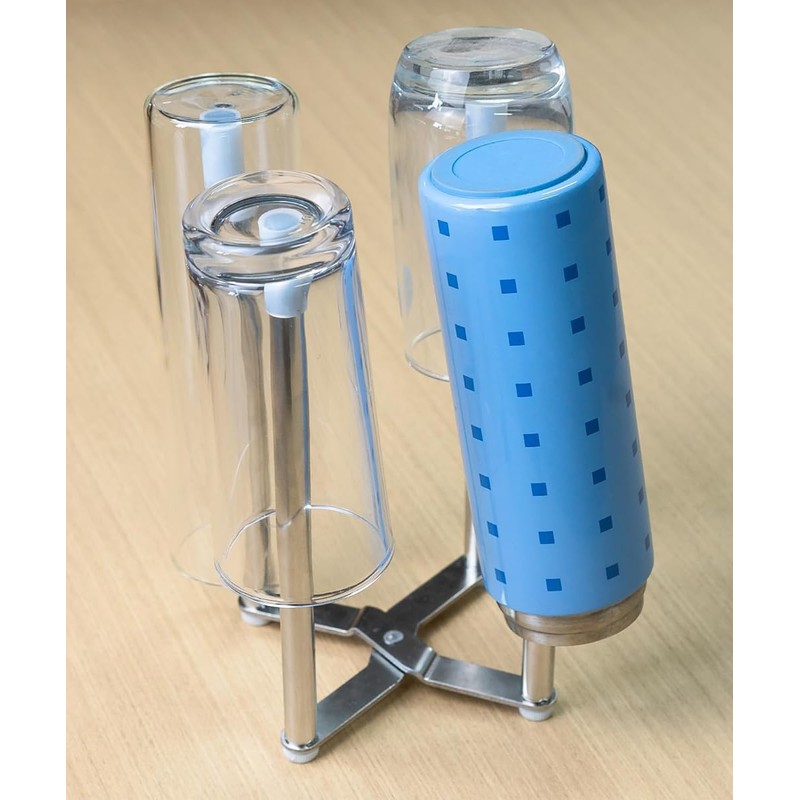 Mukkuri Drying Rack, Stainless Steel Kitchen Stand Holder for Bottles,