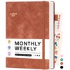 2025 Leather Planner Weekly Monthly 2025 Calendar 12 Month Planners