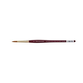 Grumbacher Goldenedge Golden Toray Round Watercolor Brush, Synthetic Bristles, Size 6 (4620.6)