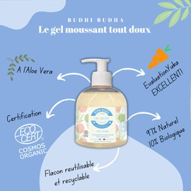 Aloe Vera Gel Ecocert Shower Gel - Family-Friendly Hair, Hand and Body Wash, Natural, Organic Ingredients