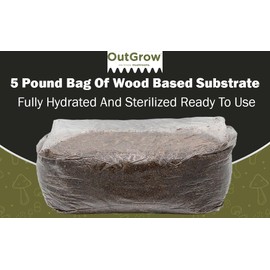 Wood-Based Mushroom Substrate (5lb)
