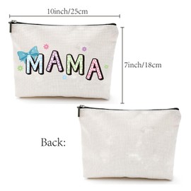 CREATCABIN Make Up Bags for Handbag Mothers Multifunctional Cosmetic Bag with Zip Toiletry Bag Travel Laundry Bag Make Up Organiser Tool Bag Large Storage Bags 24 x 20 cm