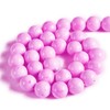 35 piezas de cuentas de jaspe de concha rosa natural