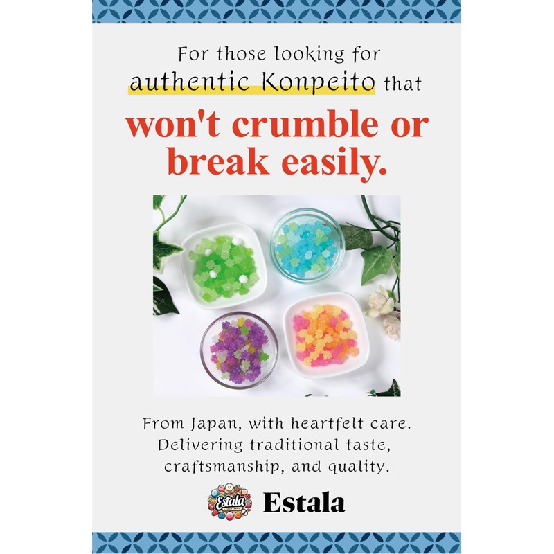 Konpeito Japanese Traditional Candy Smallest in the World Estala