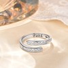 ACJFA 925 Sterling Silver Open Thumb Ring Inspirational Jewelry Rings