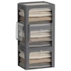 3Pack Stackable Foldable Storage Bin - Metal Frame Storage Box