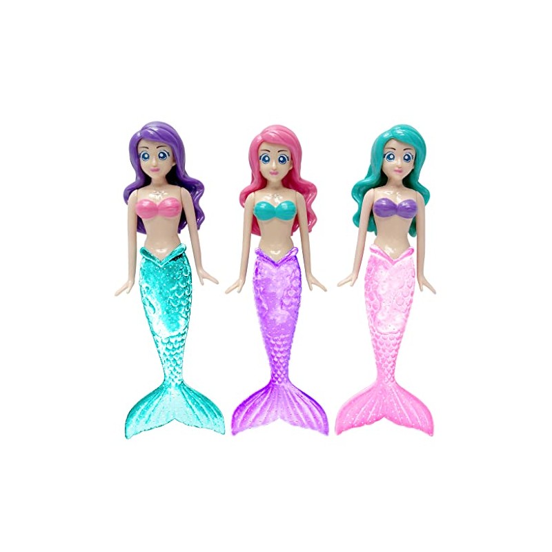 BANZAI 3 Piece Sparkle Mermaid Dive Toys - Glittery Sparkle