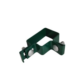 Corner Clamp 60 x 40 mm Fence Clamp for Fence Posts Strut Clamp Attachment for Grid Mat Fence (Green)