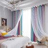 Star Curtains Stars Blackout Curtains for Kids Girls Bedroom Living