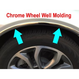 MyFrameAccessory 2002-2010 Pontiac 4pc Chrome Wheel Well Fender Trim Molding Kit/5YR WRNTY