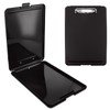 Black A4 Plastic Clipboards with Compartment Portable Clipboard Plastic Storage