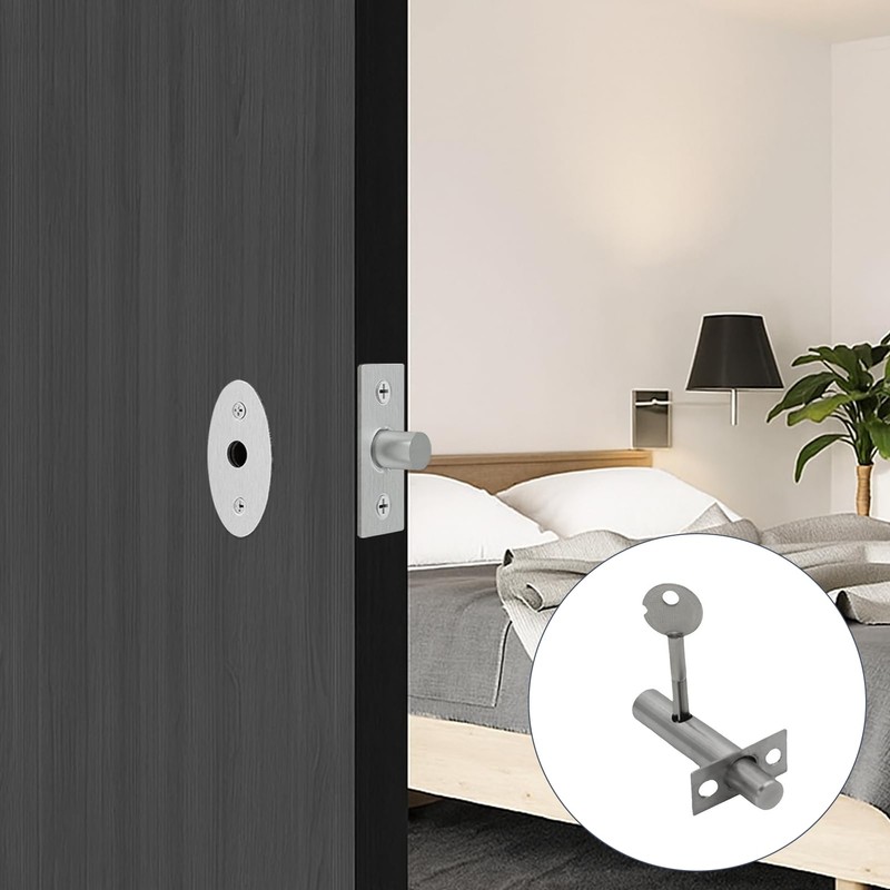 Hidden Internal Door Lock with Star Key, 2 Pairs Mortice
