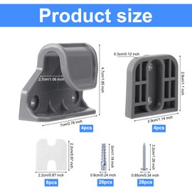 70-Teiliges Set mit Ersatzteilen für Babygitter, Einziehbare Babygitterteile Babygitterverlängerung Babygitter-Montagesatz für Babygitter mit den Maßen 55 Zoll B x 33 Zoll H