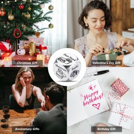Stocking Stuffers for Women Men Food Dice Date Night Dice Santa Swap Gift Exchange Dice Christmas Gag Gifts Valentines Day Gifts for Her Him Boyfriend Girlfriend Wife Husband Anniversary Iron Gifts