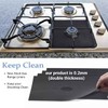 8X Stove Liner Cover 0.2mm Double Thickness Burner Covers Square