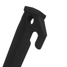 24 Packs 230mm Plastic Tent Stakes Garden Landscape Stakes Awning Stakes Camping Caravan Set (Black)