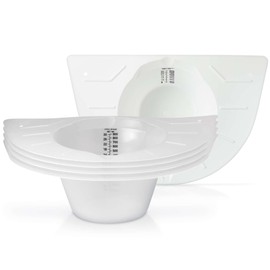 Urine Collection Hat for Toilet - 5 Pack of Reinforced Ribbing Specimen Pans with Wide Brim Wings - Urine and Stool Collector