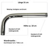Sanixa Shower Head with Wall Arm 3 Jet Types Shower