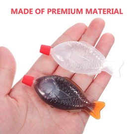 PRETYZOOM 100pcs Mini Squeeze Bottles, 8ml Fish Shape Sauce Bottle, Plastic Condiment Bottles For Sushi Soya Sauce, Disposable
