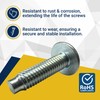 RackGold® 10-32 Zinc Rack Screws 25 Pack - USA Made