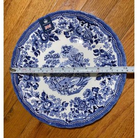 Royal Wessex 10 1/4" blue/white chinoiserie china plate made in England NEW