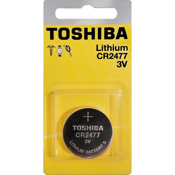 Toshiba CR2477 3 Volt Lithium Coin Cell (1 Battery)