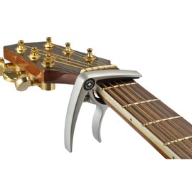 Guitar Capo Deluxe for Acoustic Guitars, Ukulele, Banjo, Mandolin, Bass - Made of Premium Quality Zinc Alloy for 6 & 12 String Instruments - Luxury Accessories by Nordic Essentials