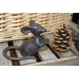 Cast Iron Mouse Home or Garden Ornament