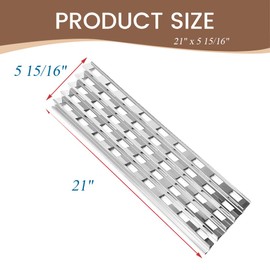 Shengyongh SS94091(4-Pack) 16GA 21" Stainless Steel Heat Plate Replacement for Viking VGIQ300-2RT, VGIQ410-3RT, VGIQ412-2RT, VGIQ530-4RT, VGIQ532-3RT