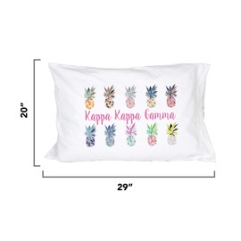 Desert Cactus Kappa Kappa Gamma Pillowcase Sorority Pineapple Pop Art 220 Thread Count 100% Cotton KKG