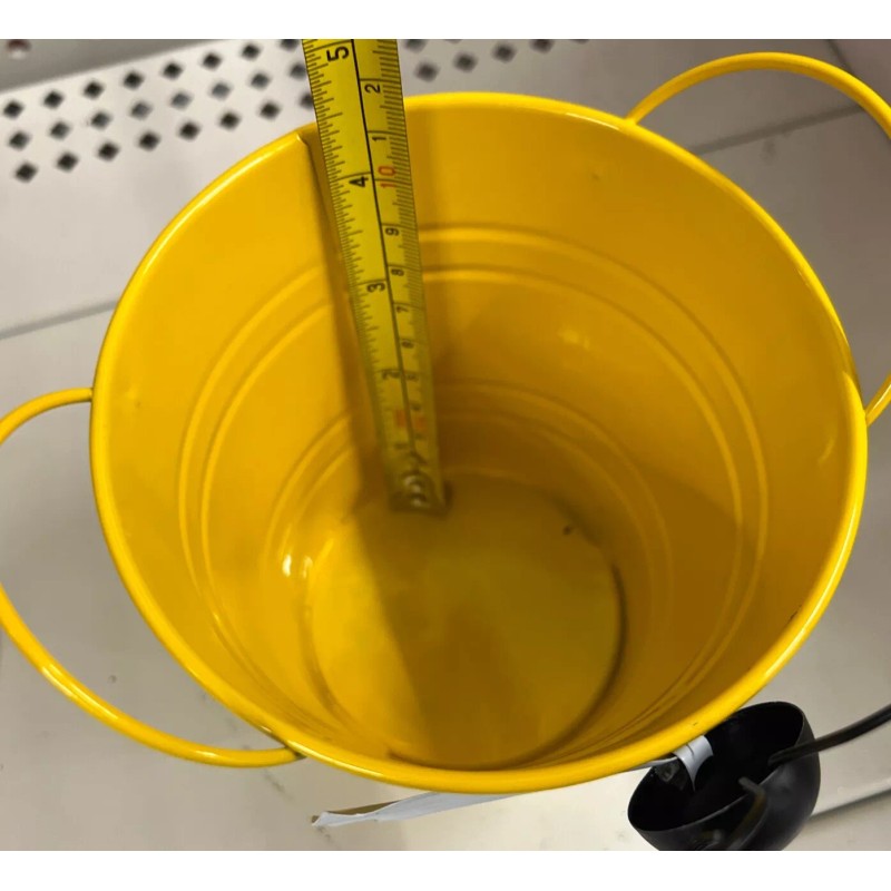 2- Garden Decorative 3D Metal Bee Buckets