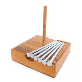 Logica Games Art. Floating Nail – Thinking Game – difficulty: Incredible./5 – Wooden Puzzle Game – Puzzle