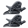 2-Piece Tape Dispenser Clips for Gift Wrapping – Gray ABS