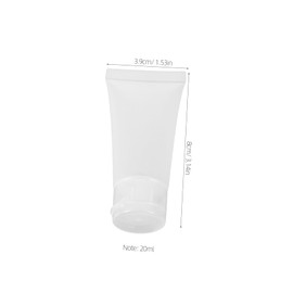 Baluue 8pcs Empty Squeeze Tubes Travel Toiletry Bottle Squeeze Tubes Plastic Refillable Flip-top Bottles Lotion for Travel Jars