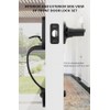 Goldenwarm Black Front Door Handle, Door Handle Exterior, Single Cylinder