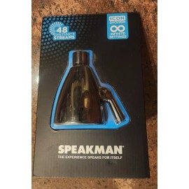 Speakman Icon 3-Spray Patterns with 1.75 GPM Wall Mount Shower Head, Matte Black