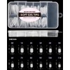 Soft Gel Nail Tips Medium Stiletto, 120PCS Pre Buff Full