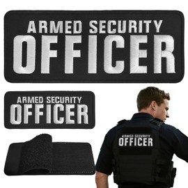 EMORBALS 2 Pack Security Guard Costume Accessory Set - Security Patches for Vest, Jacket 10" x 3.5"&5" x 1.75"(Officer)