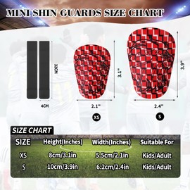 Mini Shin Guards Soccer Shin Guards Football Match Protective Extra Small Shin Pad Unique Gift for Soccer Player Men Boy