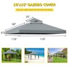 9.8'x9.8' Replacement Canopy Top Cover Only for Gazebo, Double Tiered