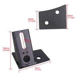 RIGIDON 2 Pcs Car LED Headlight Bracket, Aluminum Metal Headlight Holder A-pillar Mount Compatible with Wrangler JK 2007-2017