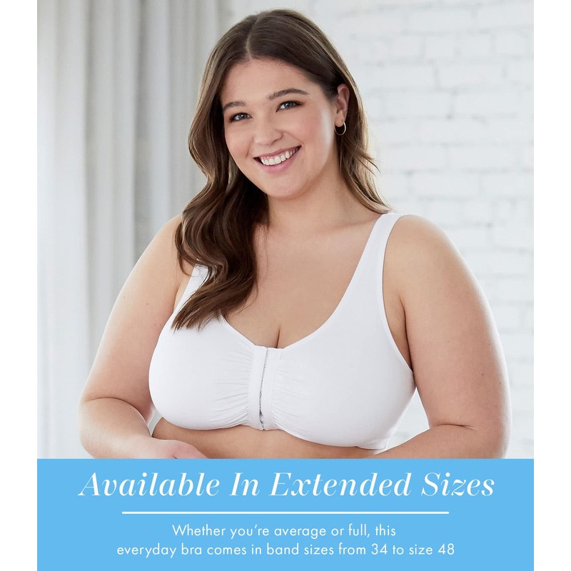 Bestform 5006014 Comfortable Unlined Wireless Cotton Stretch Sports Bra with