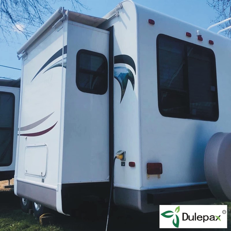 Dulepax-RV Slide Out Awning Fabric Replacement-(46" x 140", White- Fabric