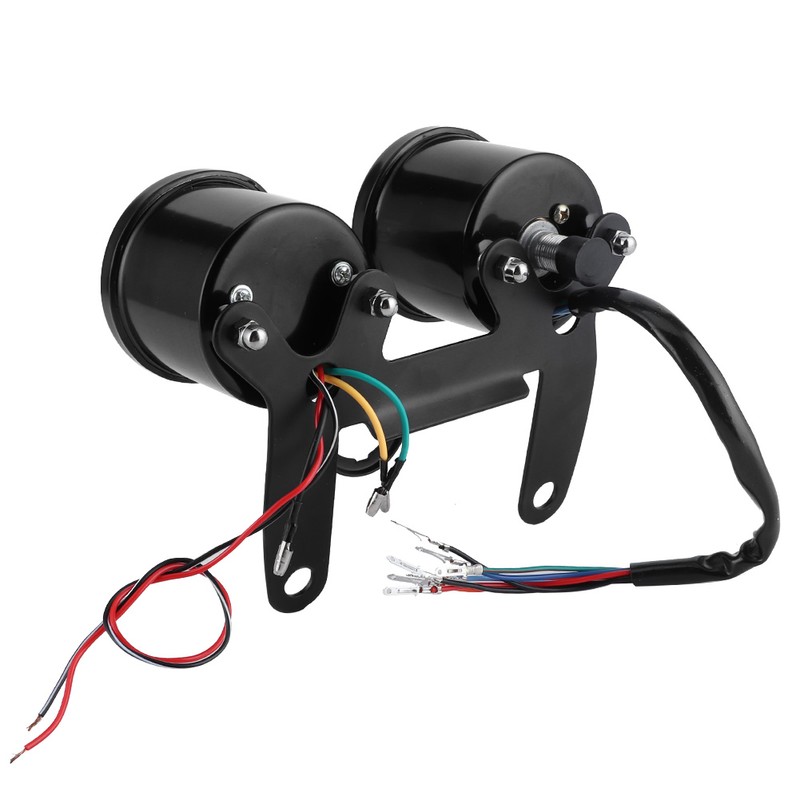 Universal Motorcycle LED Odometer Meter Tachometer Gauge Speedometer Instrument 12V