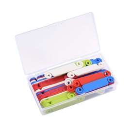 50 Pcs Cable Identification Tags, Multicolored Cable Labels Tags for Marking Wires, Marking System, Cable Management