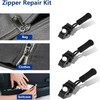 Fidqiog 24 Pcs Zipper Repair Kit, Universal Zipper Pull Replacement,