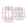 MAD HORNETS Aluminum Fire Wall Pass Through Raw Bracket For