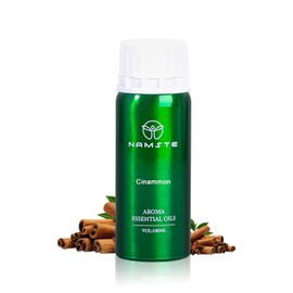 NAMSTE Aceite Esencial Para Difusor 100mL | Madera-Serie | Canela | 100% Puro y Concentrado Natural, Botella de Aluminio, Aceites Esenciales Profesional para Difusor de Aroma y Humidificador